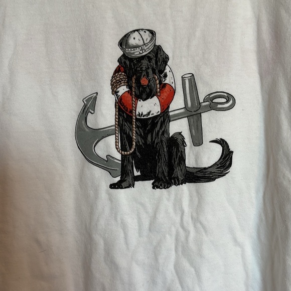 J. Crew NWT men’s white dog guard short sleeve graphic t-shirt size large - Picture 3 of 12